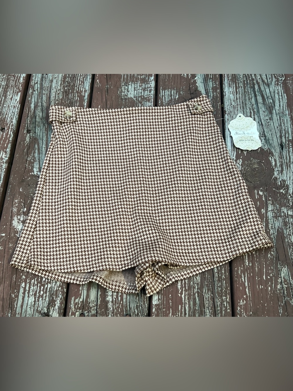 Altar'd State Women’s Houndstooth Casual Feminine Boho Skort MSRP:$59.95|Size:M